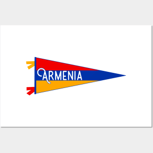 Armenia Flag Pennant Posters and Art